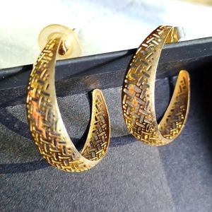 🌟Gold Filigree Hoop Earrings